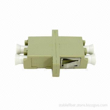 LC Fiber-optical Adapter, SM Ceramic Sleeves, Available in Duplex Type, Used for Telecommunication